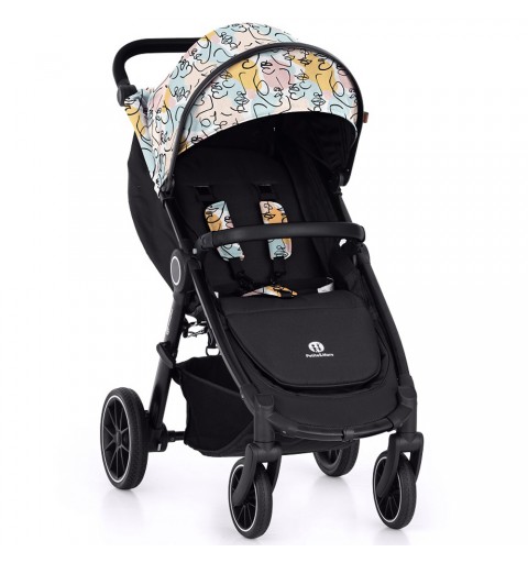 Petite&Mars Street2 RWS Black - wózek spacerowy do 22kg | Faces